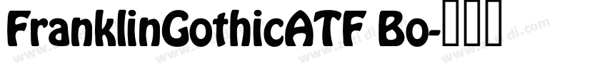 FranklinGothicATF Bo字体转换
